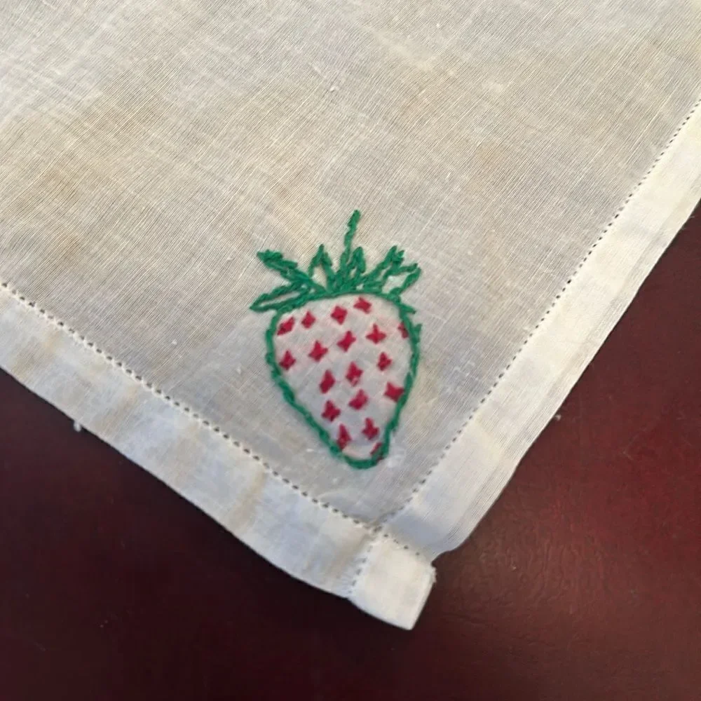 Vintage Cocktail Napkin Linen From an Estate Sale